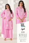 Sypik By Blue Hills Rayon Thread Work Kurti With Bottom Dupatta 